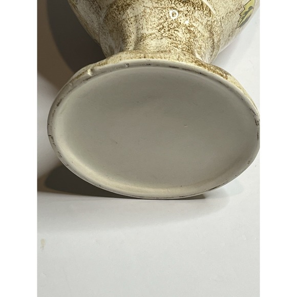 Vintage-Style Ceramic Floral Decorative Vase Urn With Handles - Picture 7 of 8